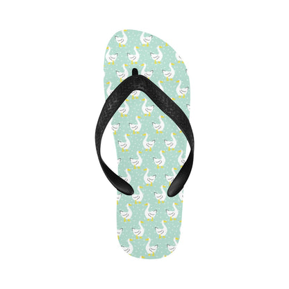 Goose Print Design LKS404 Flip Flops