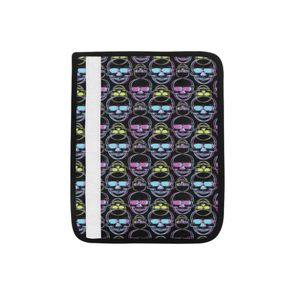 Skull 3D Colorful Print Design LKS309 Car Seat Belt Cover