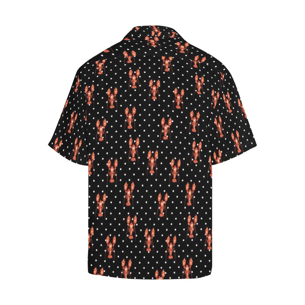Lobster Print Design LKS401 Men's Men's Hawaiian Shirt