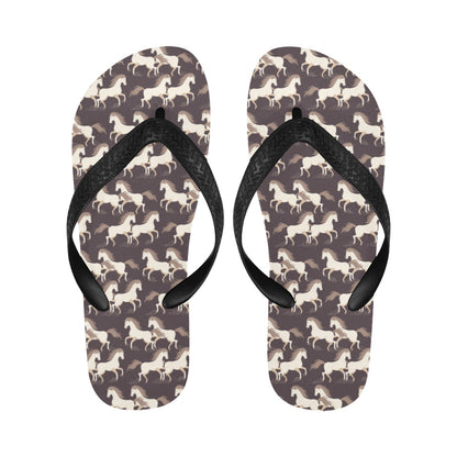 Horse Print Design LKS304 Flip Flops