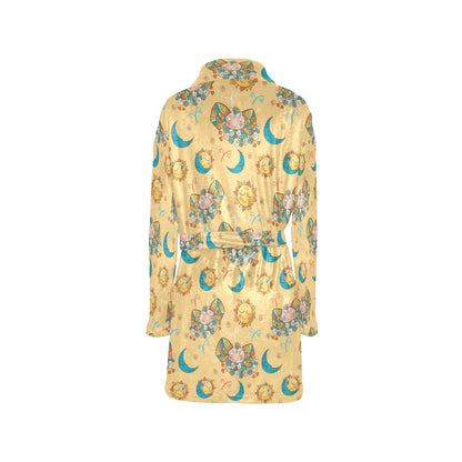 Aries Zodiac Pattern Print Design 03 Women's Fleece Robe