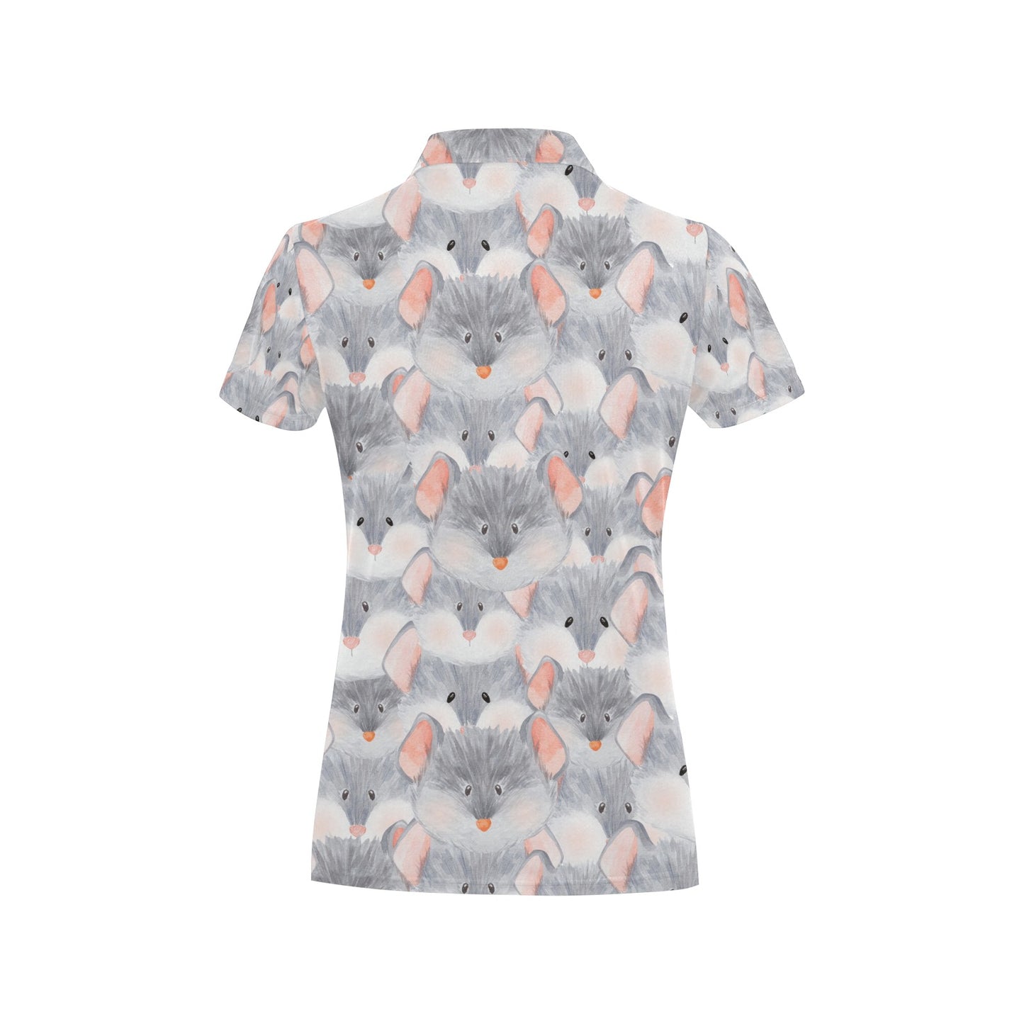 Rat Baby Pattern Print Design 02 Women's Polo Shirt