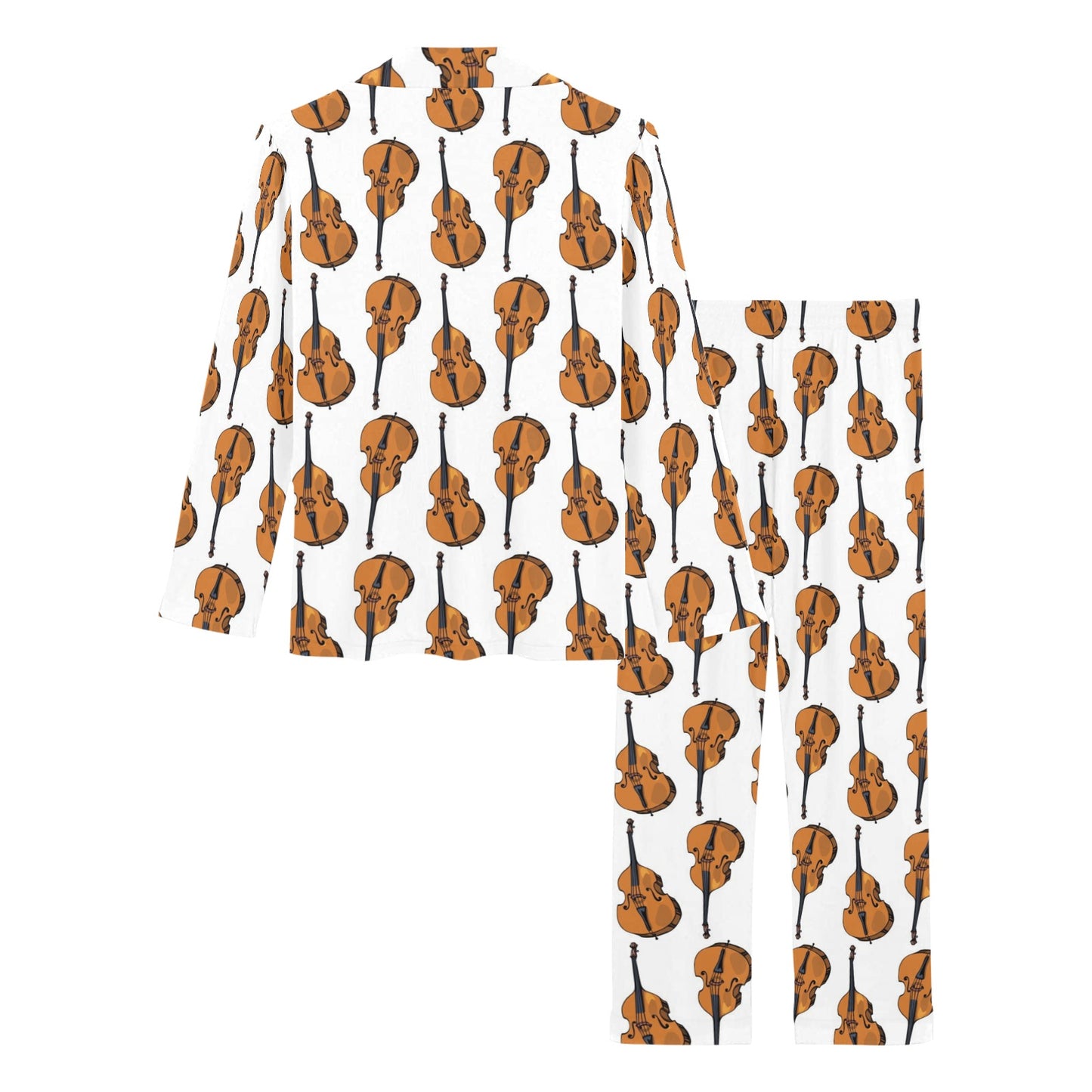 Cello Print Design LKS403 Women's Long Pajama Set