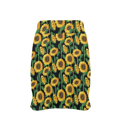Sunflower Realistic Print Pattern 17" Golf & Pickleball Skort with Pockets