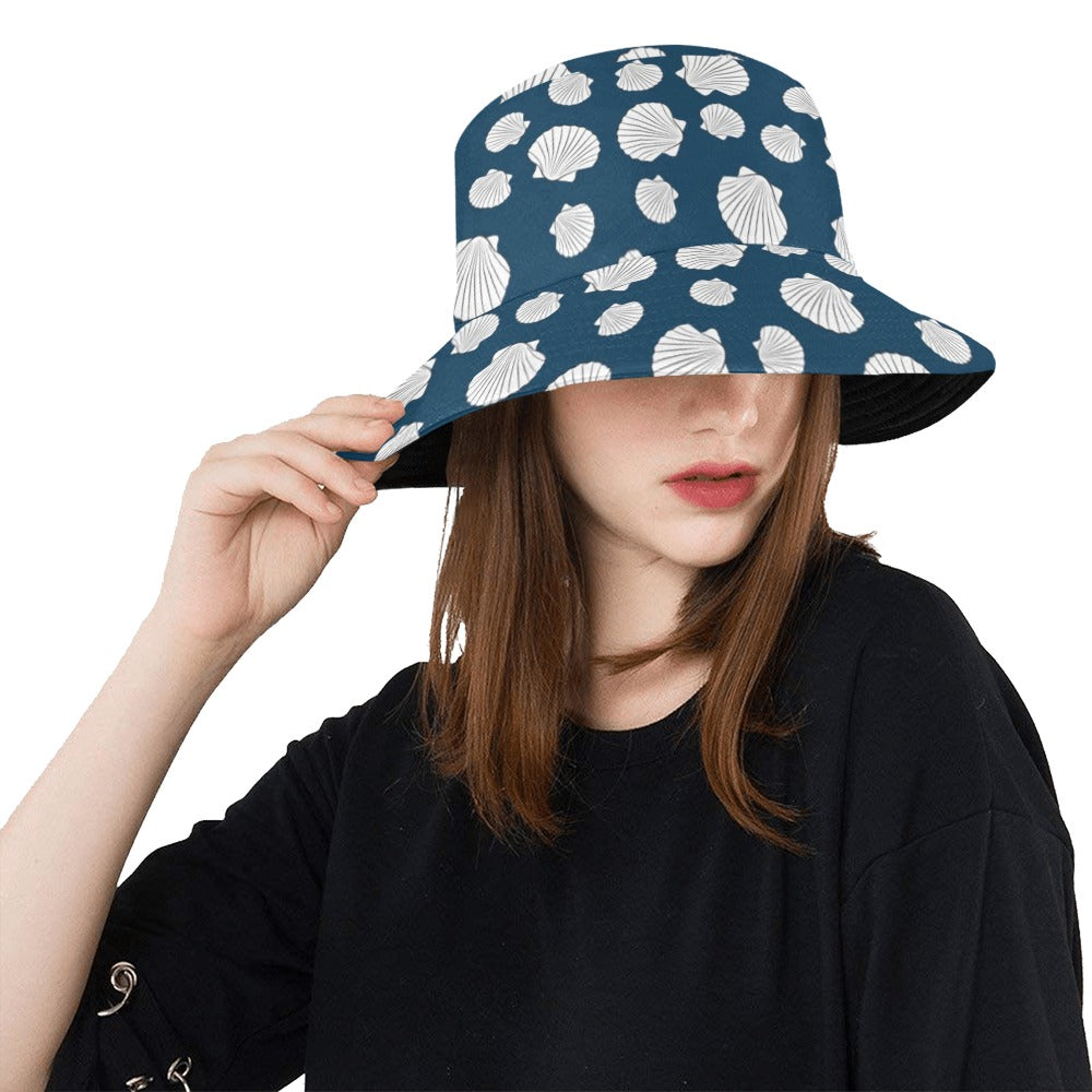 Seashell Print Design LKS3012 Unisex Bucket Hat