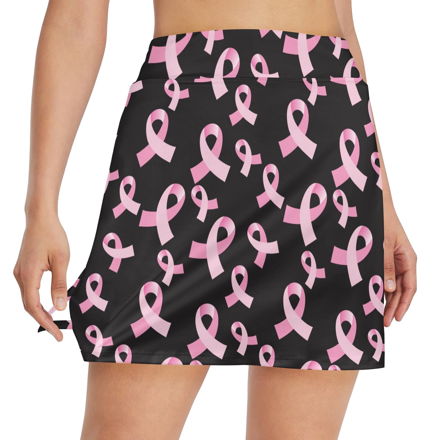 Breast Cancer Awareness Design 17" Golf & Pickleball Skort with Pockets