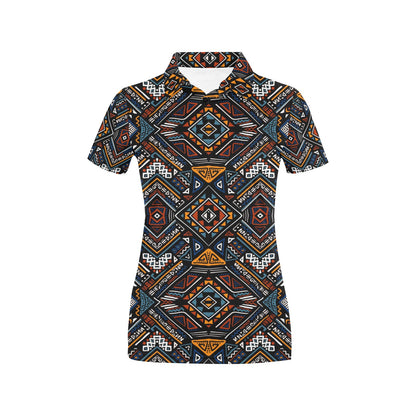 African Kente Print v2 Women's Polo Shirt
