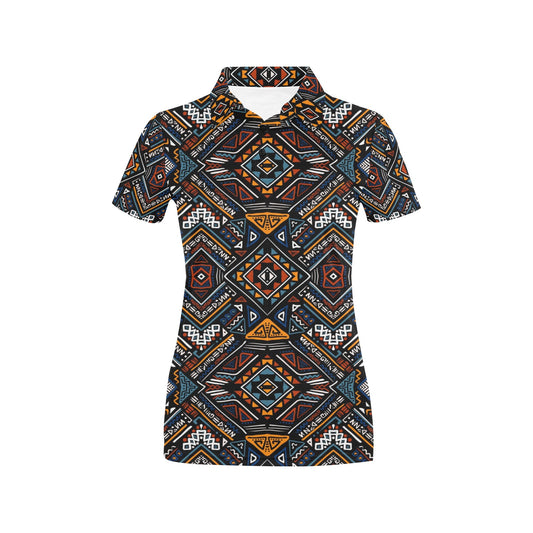 African Kente Print v2 Women's Polo Shirt