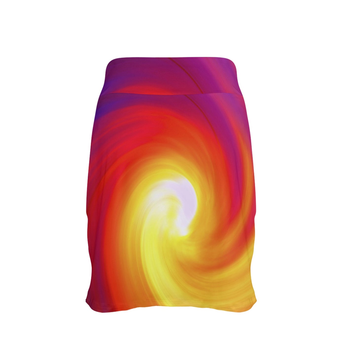 Vortex Twist Swirl Flame Themed 17" Golf & Pickleball Skort with Pockets