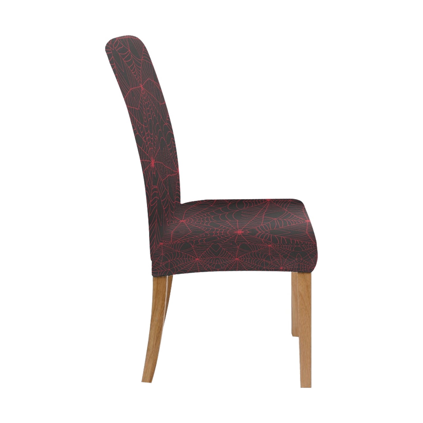 Spider Web Red Print Design LKS302 Dining Chair Slipcover