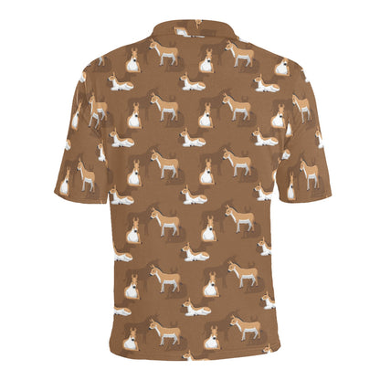 Donkey Print Design LKS401 Men Polo Shirt