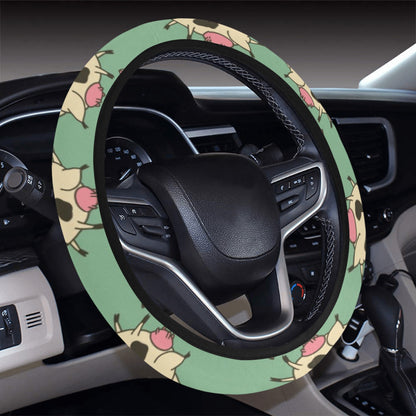 Cattle Print Design LKS402 Steering Wheel Cover with Elastic Edge