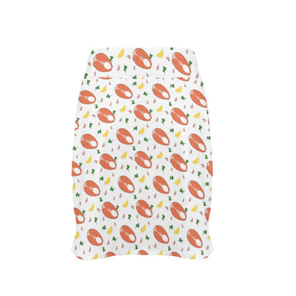 Salmon Steak Print Design LKS303 17" Golf & Pickleball Skort with Pockets