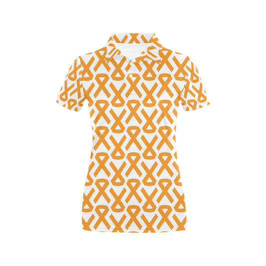 Appendix cancer Pattern Print Design 02 Women's Polo Shirt
