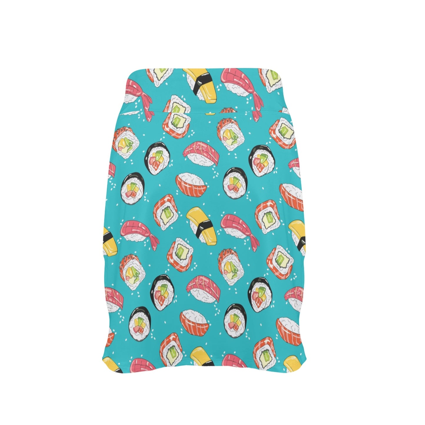 Sushi Print Design LKS305 17" Golf & Pickleball Skort with Pockets