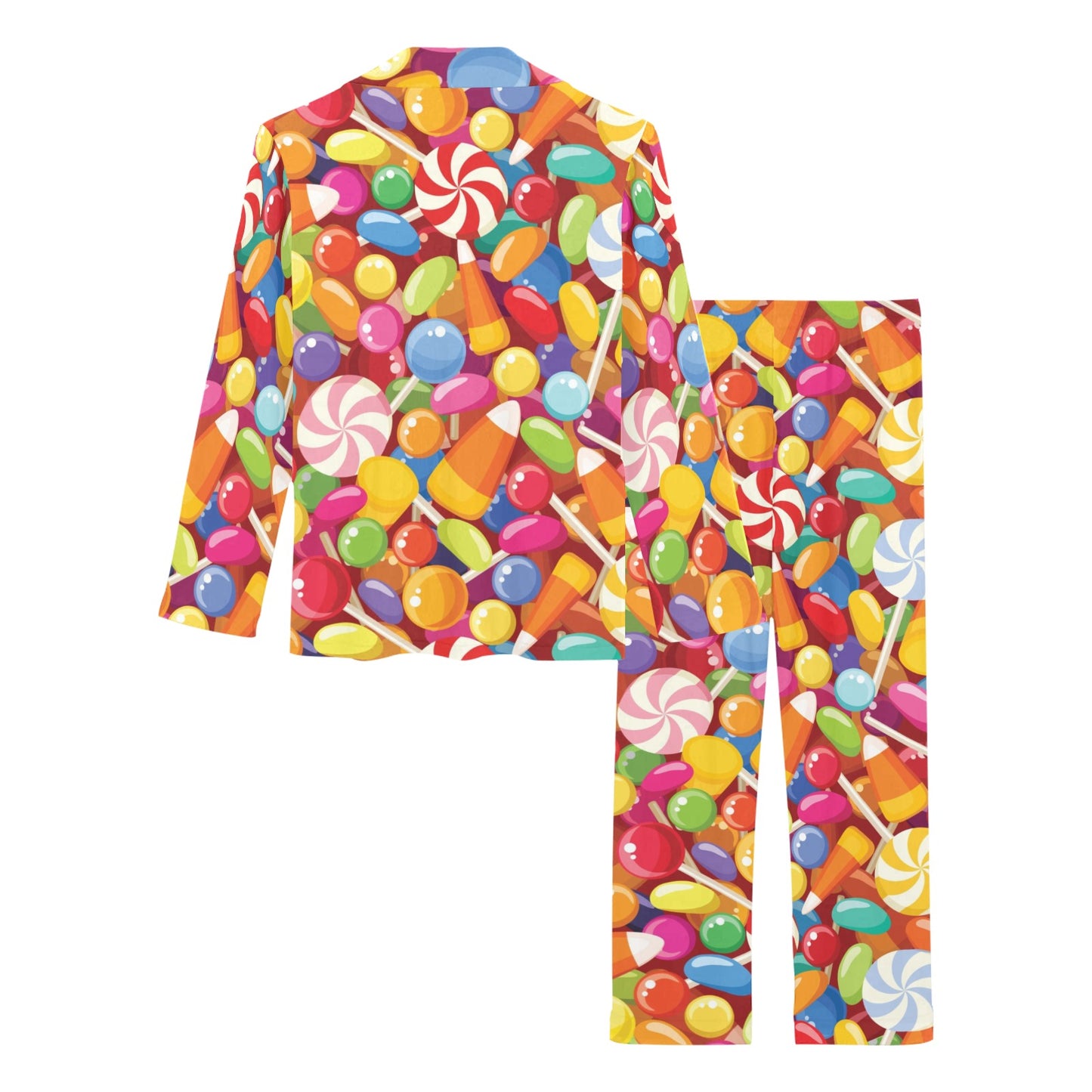 Candy Pattern Print Design 02 Women's Long Pajama Set