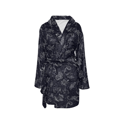 Zodiac Print Design LKS304 Women's Fleece Robe