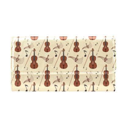 Cello Print Design LKS402 Women's Trifold Wallet