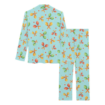 Maracas Print Design LKS402 Women's Long Pajama Set