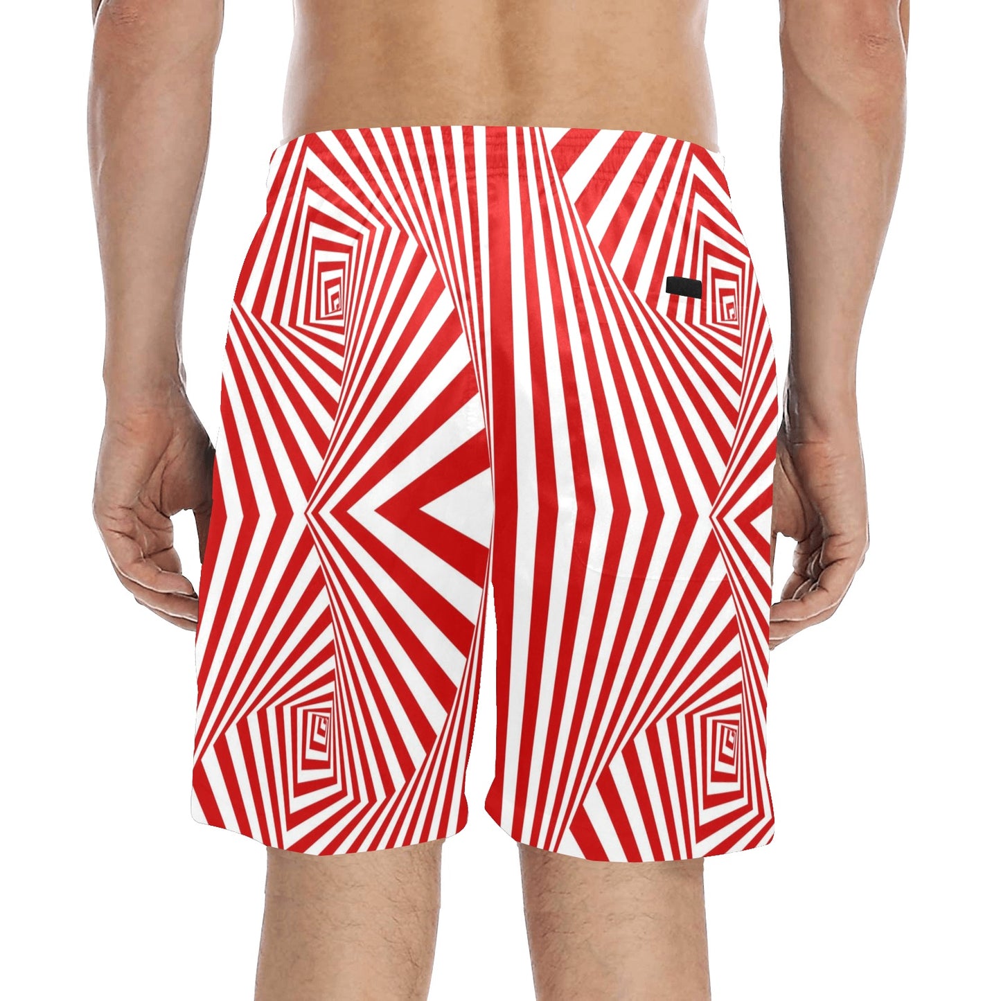 Vortex Print Design LKS304 Men's Swim Trunks Beach Shorts