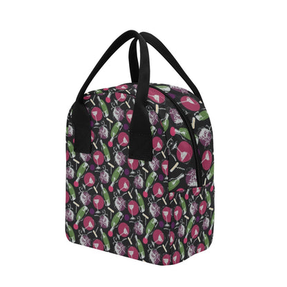 Wine Print Design LKS307 Insulated Lunch Bag