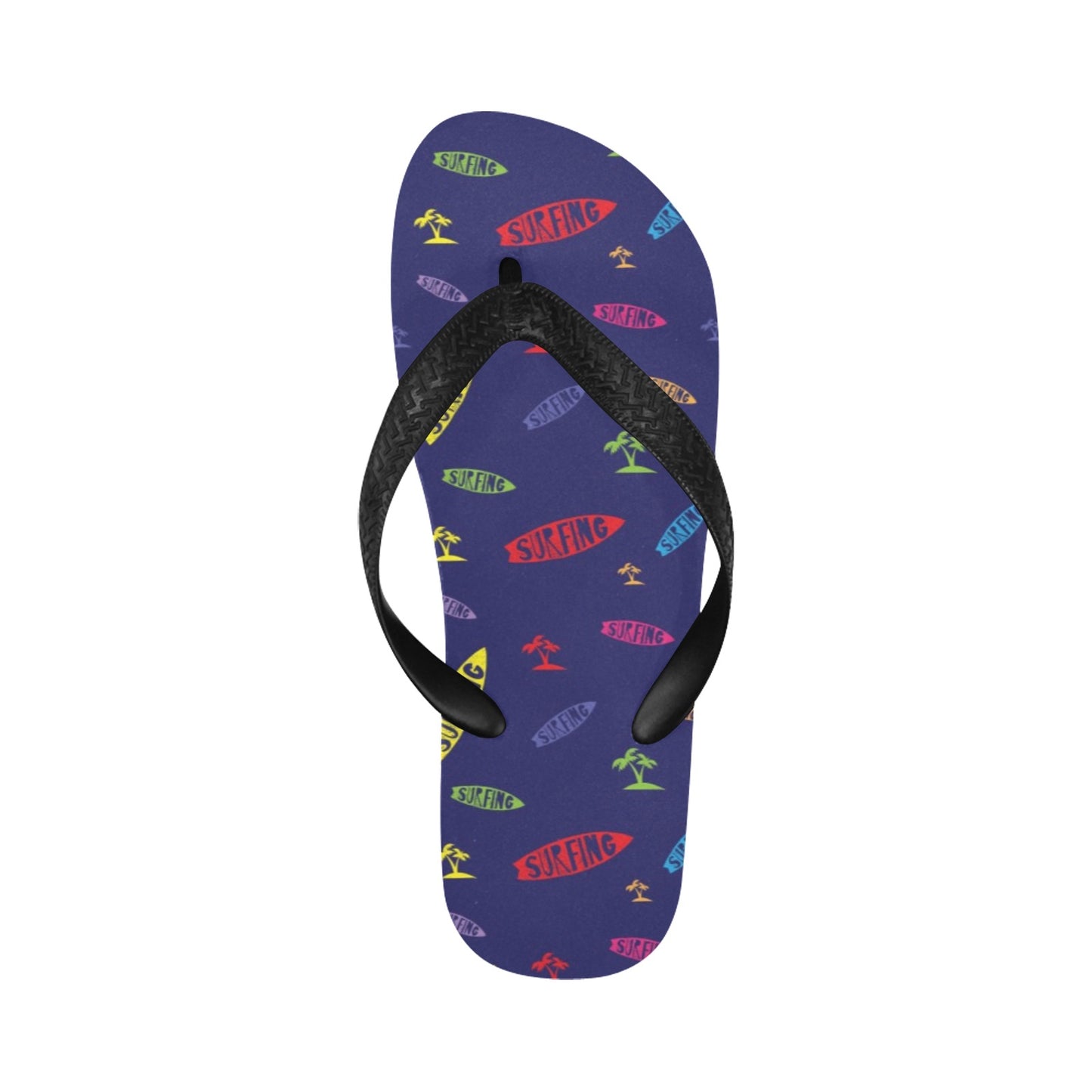 Surfboard Print Design LKS305 Flip Flops