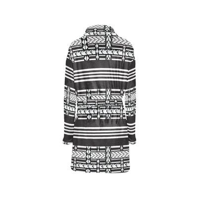 Samoan Tattoo Print Design LKS304 Women's Fleece Robe