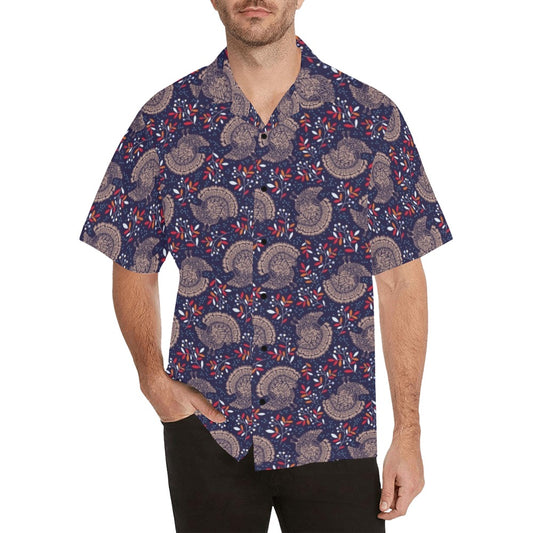 Turkey Print Design LKS401 Men's Men's Hawaiian Shirt