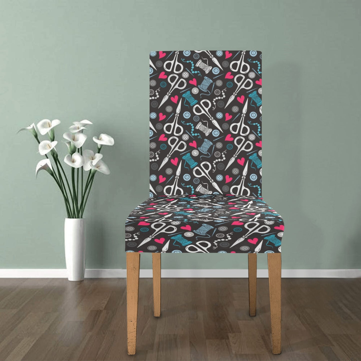 Sewing Equipment Print Design LKS305 Dining Chair Slipcover