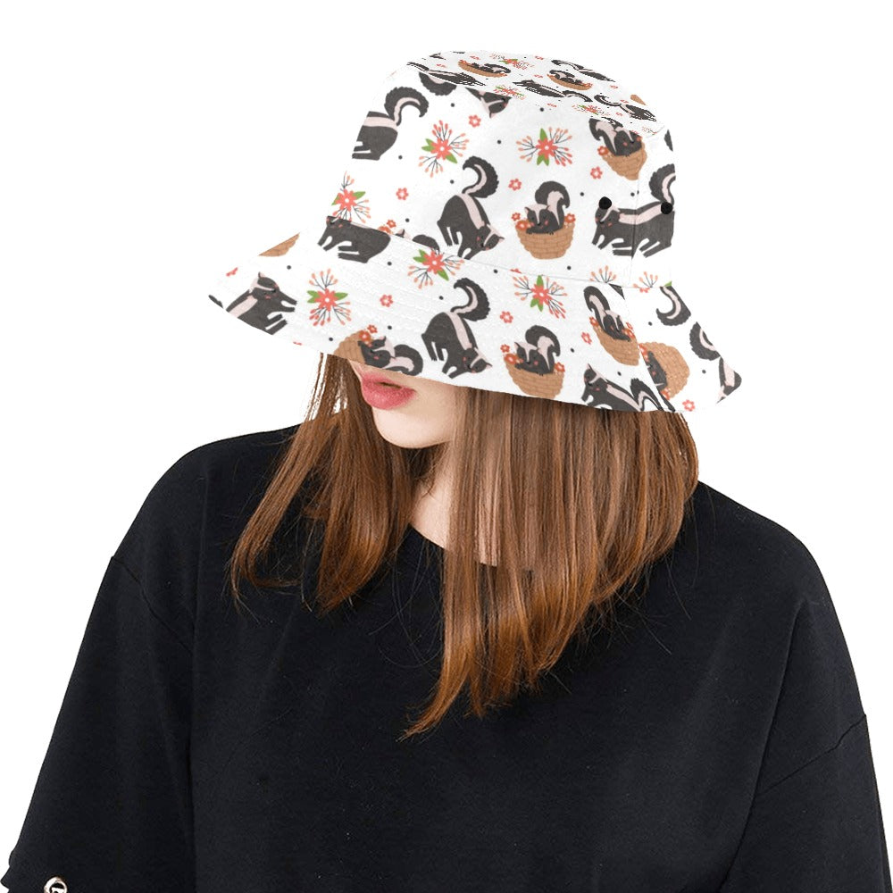 Skunk Print Design LKS304 Unisex Bucket Hat