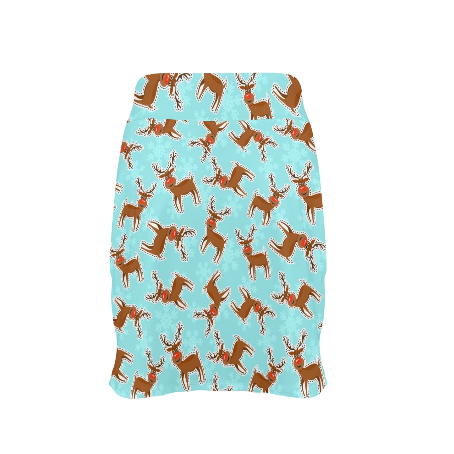 Reindeer Print Design LKS403 17" Golf & Pickleball Skort with Pockets