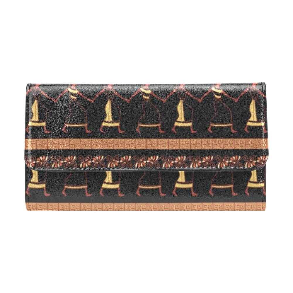 Ancient Greek Human Print Design LKS306 Women's Trifold Wallet