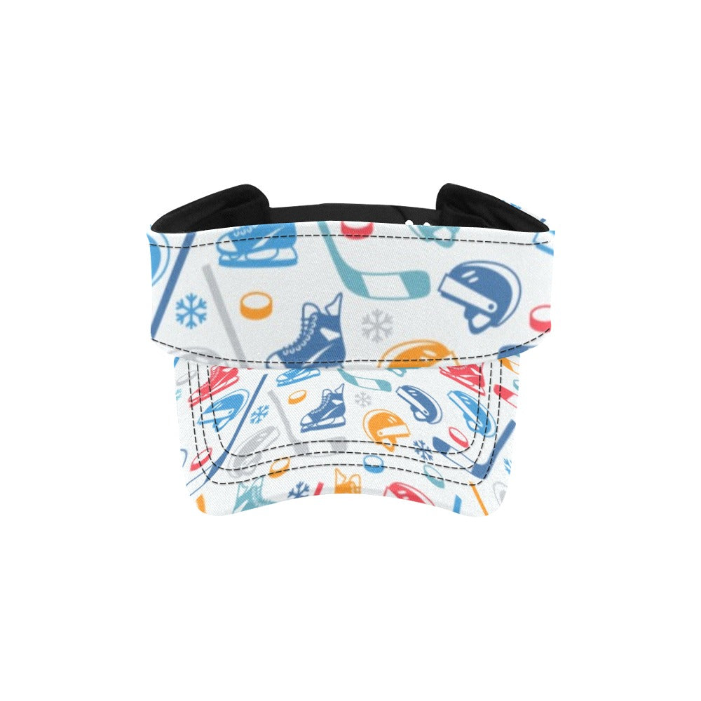 Hockey Equipment Print Design LKS301 Unisex Sun Visor