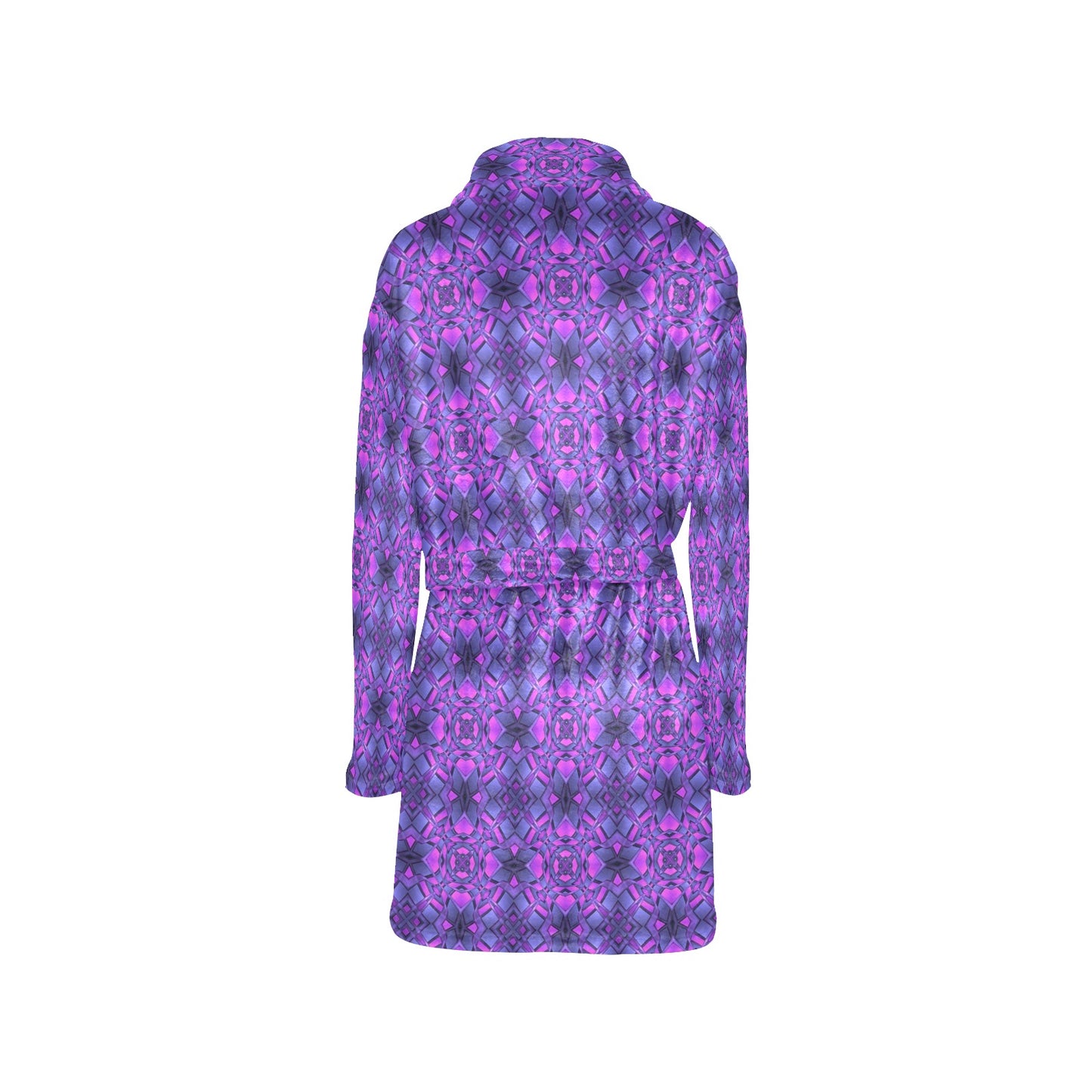 kaleidoscope Pattern Print Design Women's Fleece Robe