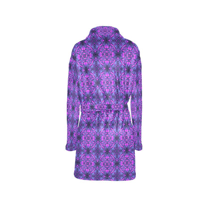 kaleidoscope Pattern Print Design Women's Fleece Robe