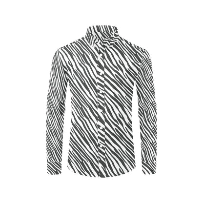 Zebra Classic Print Design LKS302 Men's Long Sleeve Dress Shirt