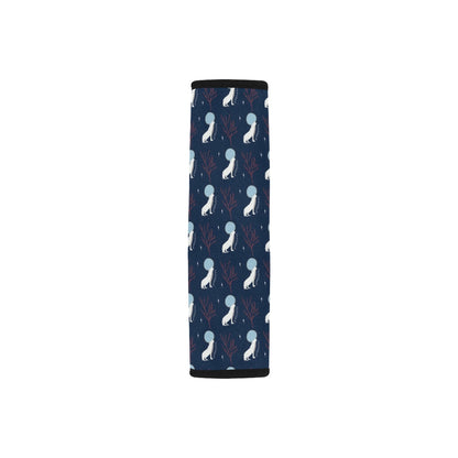 Wolf Moon Print Design LKS304 Car Seat Belt Cover