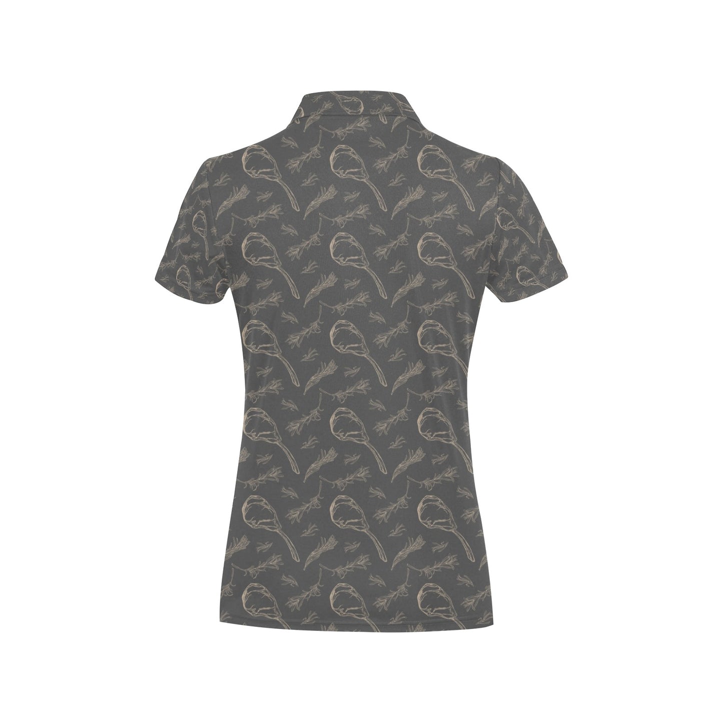 Steak Print Design LKS302 Women's Polo Shirt