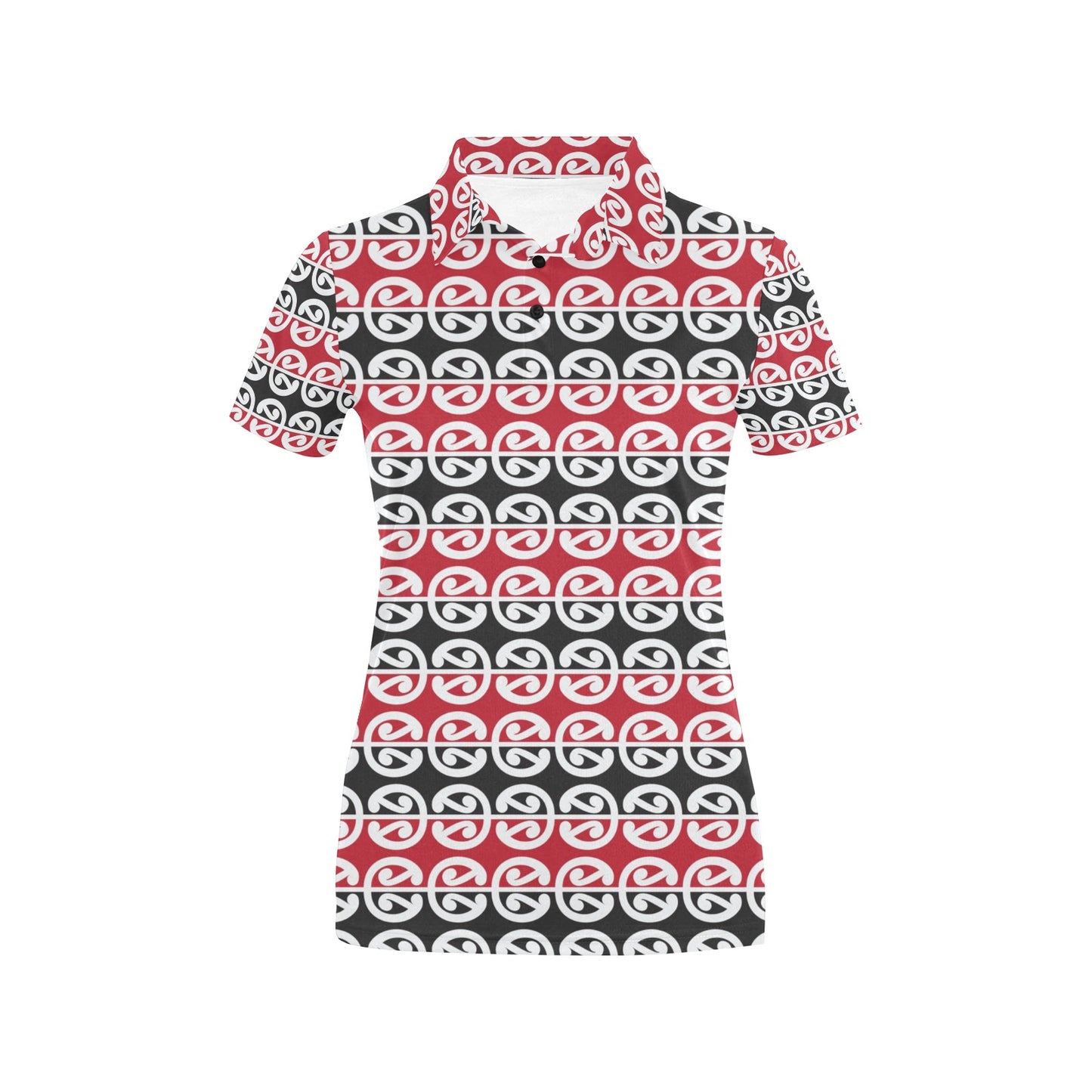 Maori Classic Themed Design Print Women's Polo Shirt