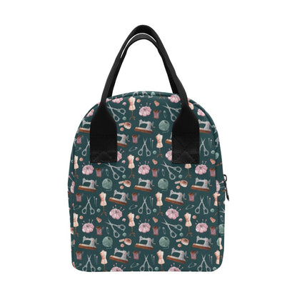 Sewing Equipment Print Design LKS307 Insulated Lunch Bag