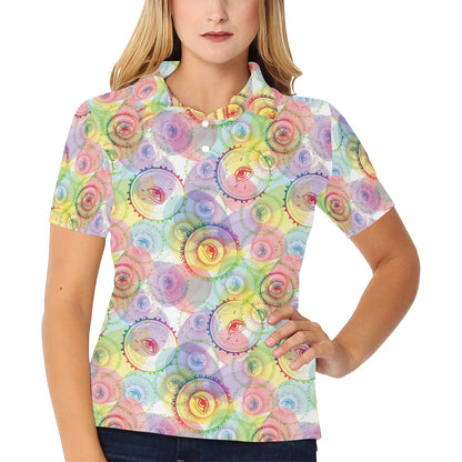 Third Eye Print Design LKS303 Women's Polo Shirt