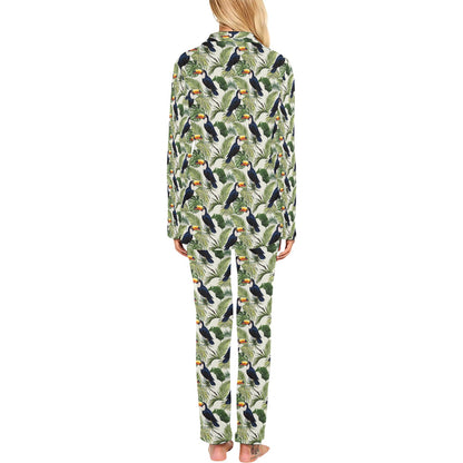 Toucan Print Design LKS308 Women's Long Pajama Set