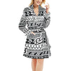 Samoan Style Print Design LKS305 Women's Fleece Robe