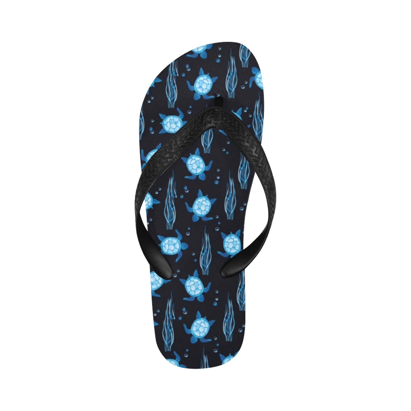 Sea Turtle Print Design LKS3013 Flip Flops
