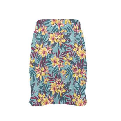 Summer Floral Print Design LKS304 17" Golf & Pickleball Skort with Pockets