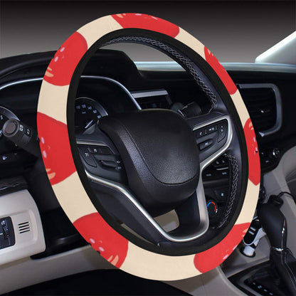 Tomato Print Design LKS308 Steering Wheel Cover with Elastic Edge