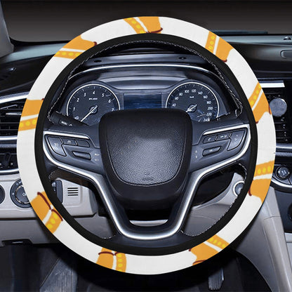 Saxophone Print Design LKS404 Steering Wheel Cover with Elastic Edge