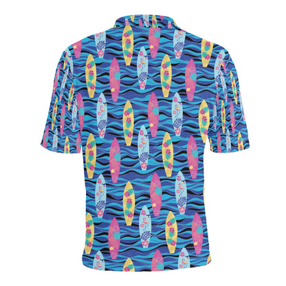 Surfboard Print Design LKS304 Men Polo Shirt