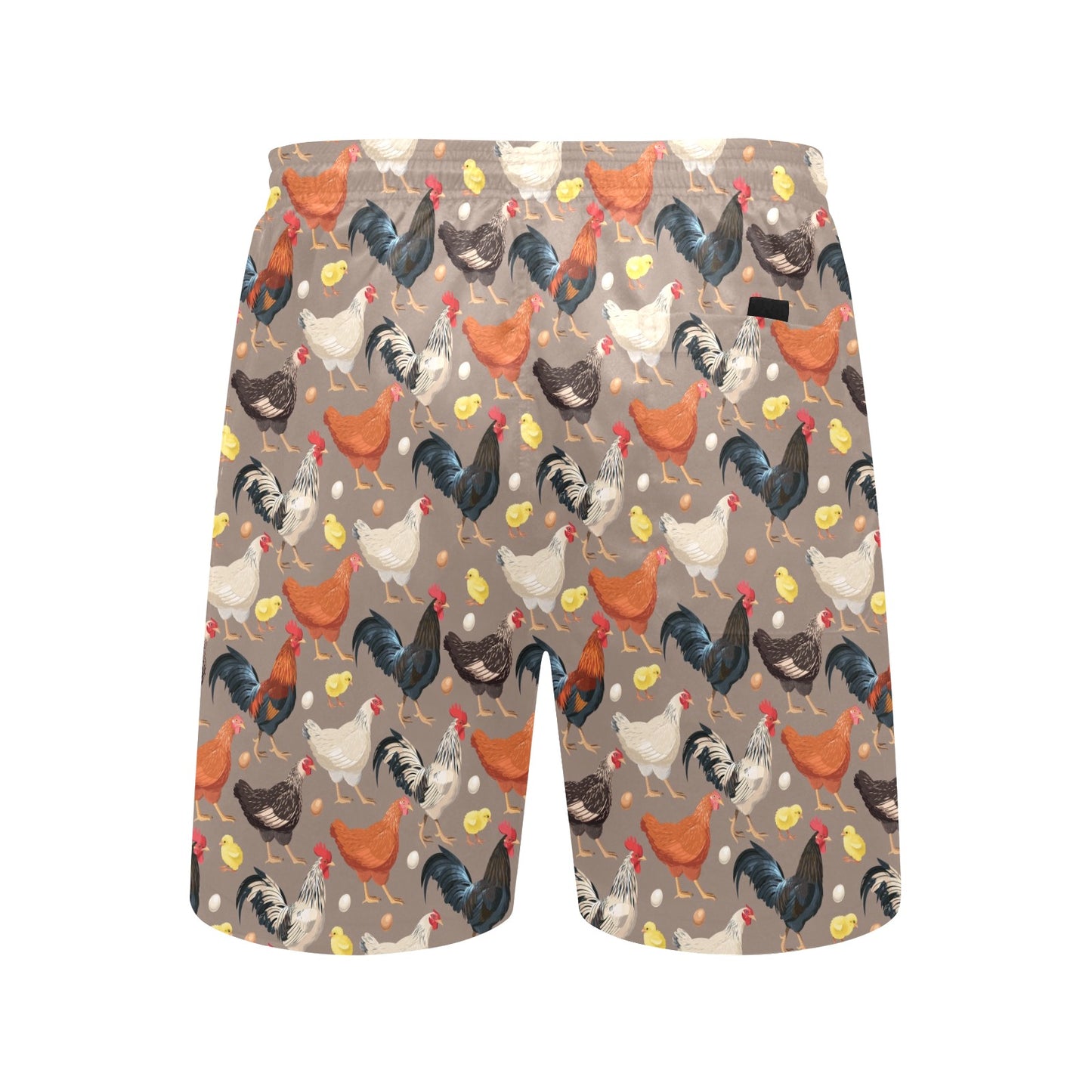 Chicken Evolution Pattern Men's Swim Trunks Beach Shorts