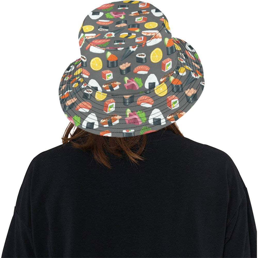 Sushi Print Design LKS302 Unisex Bucket Hat